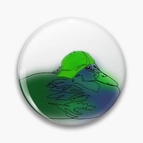 Item preview, Green Apple Duck in Backwards Ball Cap – animalzinhats designed and sold by Ashley’sAnimalz.