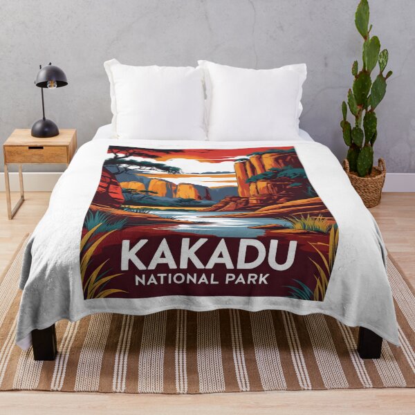 Artikelvorschau, Eine Vintage-Illustration des Kakadu-Nationalparks - Northern Territory - Australien entworfen und verkauft von GoodOldVintage.