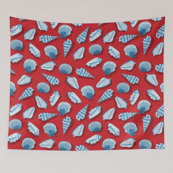 Item preview, Nautical Shells with Shadows designed and sold by Farissa Designs.