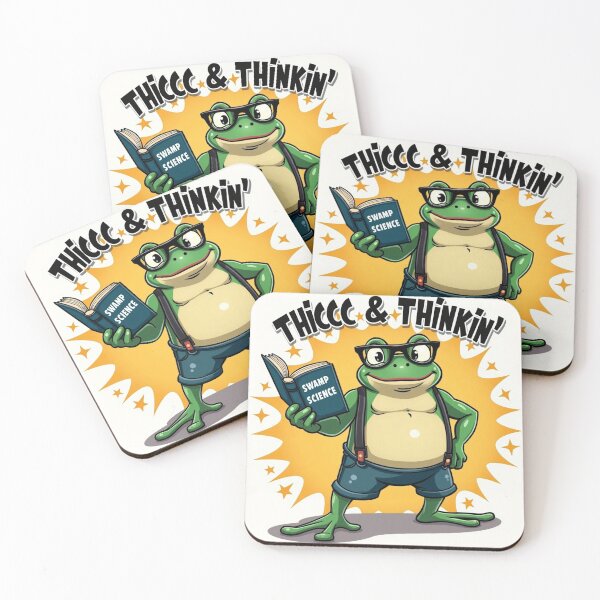 Item preview, Thicc Frog Nerd Funny Meme | Swamp Science Retro Geek  designed and sold by MOTAS Graphics .