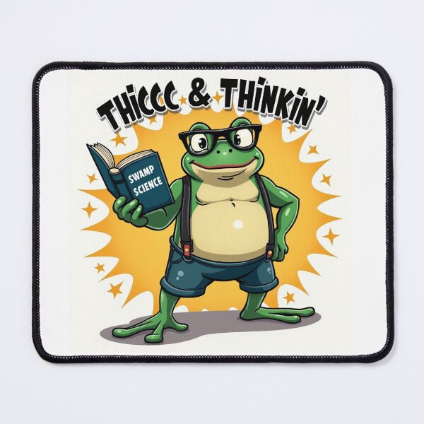Item preview, Thicc Frog Nerd Funny Meme | Swamp Science Retro Geek  designed and sold by MOTAS FASHION .