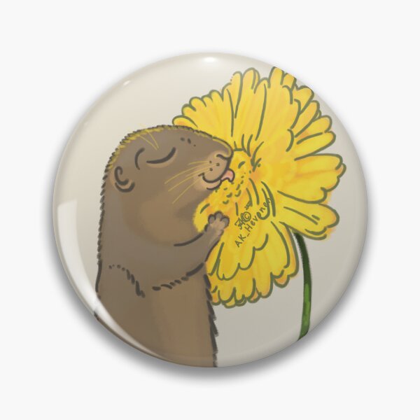 Item preview, Ground squirrel with yellow flower, painting designed and sold by AK-Hevonen.