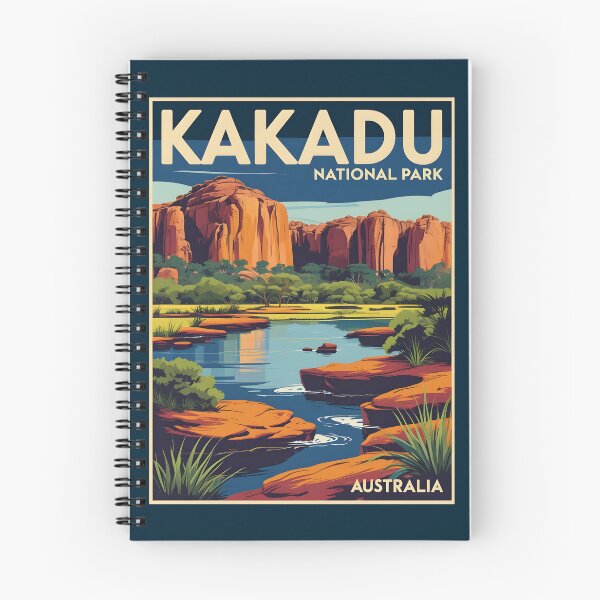 Artikelvorschau, Eine Vintage-Illustration des Kakadu-Nationalparks - Northern Territory - Australien entworfen und verkauft von GoodOldVintage.