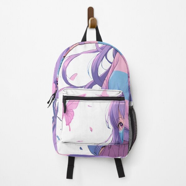 Item preview, Aesthetic Pastel Anime Girl with Mask | Softcore Vaporwave Butterfly Art designed and sold by MOTAS FASHION .