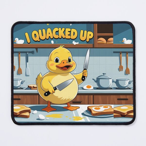 Item preview, Funny Duck Chef | I Quacked Up Cooking Joke Cartoon Tee designed and sold by MOTAS FASHION .