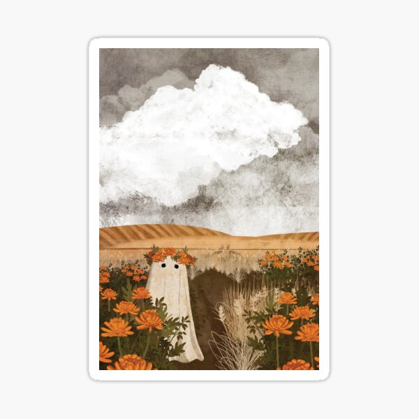 Item preview, There's a ghost in the chrysanthemums designed and sold by katherineblower.
