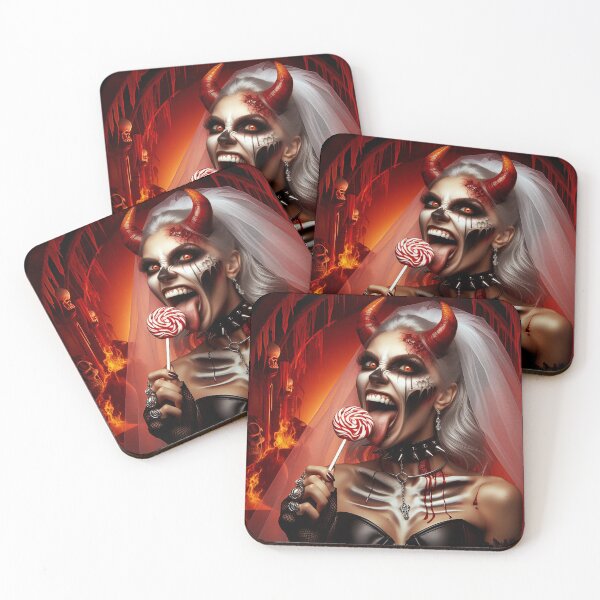 Item preview, Infernal Bride Lollipop Skull designed and sold by Voodoo Store Paranormal Collections.