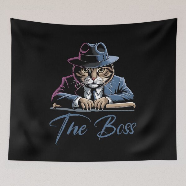 Item preview, The Boss - cool cat design designed and sold by ReneMM.