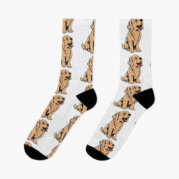 Item preview, A cute golden retriever singing designed and sold by DOG DESIGN.