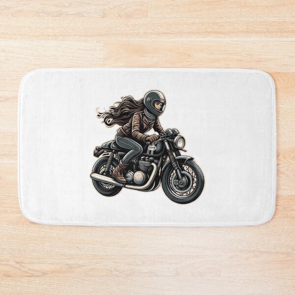 Item preview, Cafe Racer Biker Girl : Automotive Merchandise -  designed and sold by InfmsCorp.