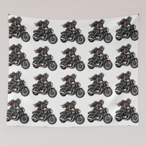 Item preview, Cafe Racer Biker Girl : Automotive Merchandise -  designed and sold by InfmsCorp.