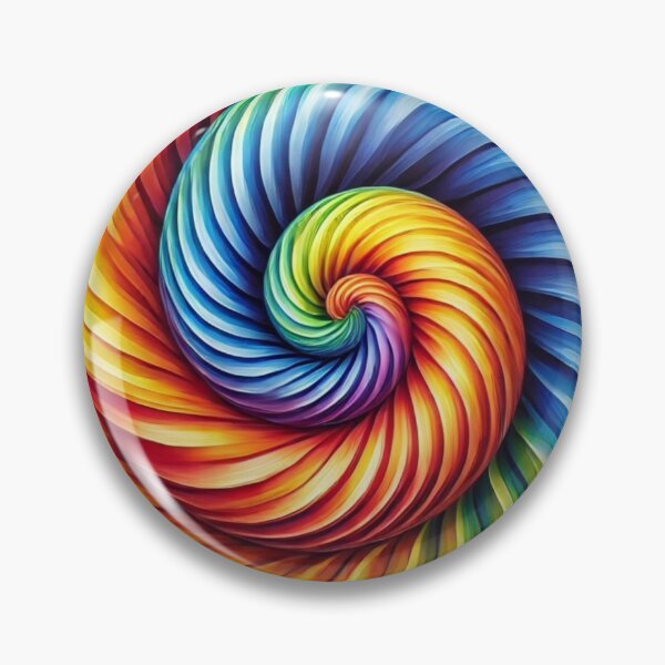 Item preview, Vibrant Psychedelic Rainbow Spiral Abstract Art designed and sold by AnTartstudios.