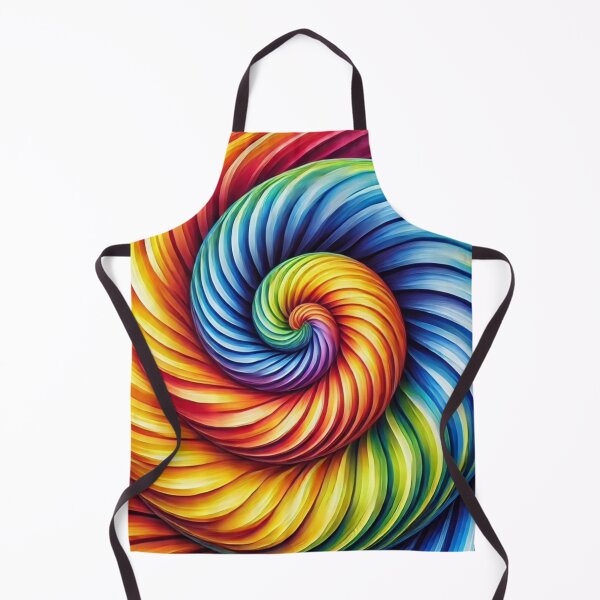 Item preview, Vibrant Psychedelic Rainbow Spiral Abstract Art designed and sold by AnTartstudios.