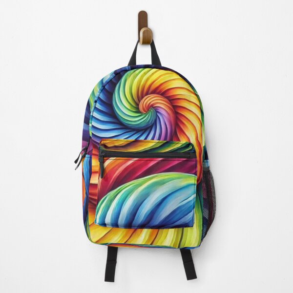 Item preview, Vibrant Psychedelic Rainbow Spiral Abstract Art designed and sold by AnTartstudios.