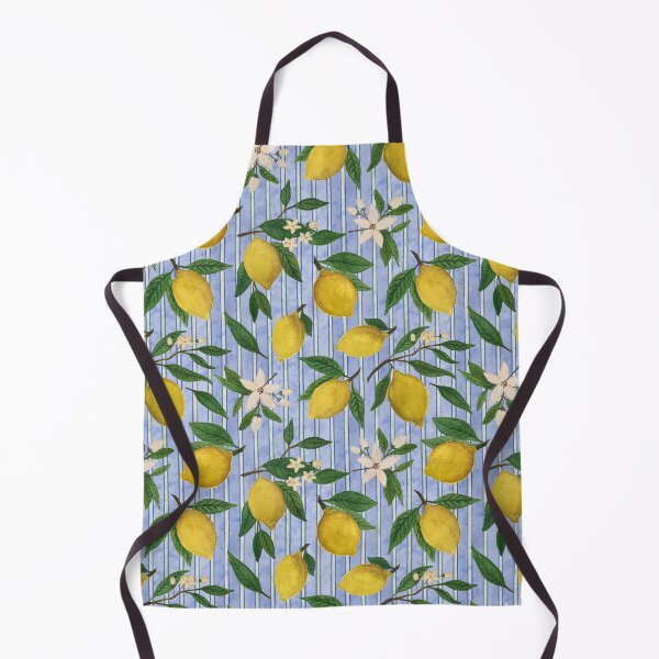 Item preview, Lemons, Flowers and Stripes Pattern designed and sold by Lauren Ullrich.