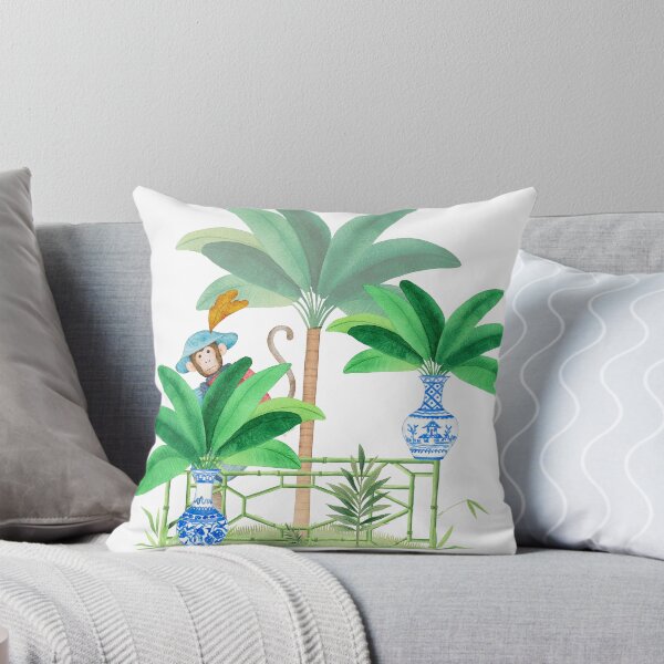 Item preview, Peekaboo Chinoiserie Monkey in Garden designed and sold by Yunihadi.