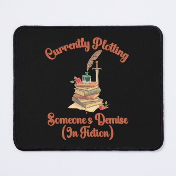 Item preview, Currently Plotting Someone’s Demise (In Fiction): Dark Academia Book Lover Art designed and sold by elynne9.