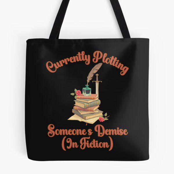 Item preview, Currently Plotting Someone’s Demise (In Fiction): Dark Academia Book Lover Art designed and sold by elynne9.
