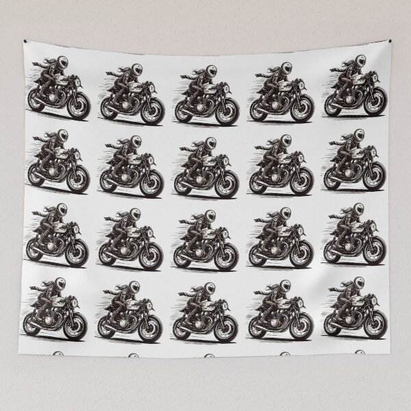 Item preview, Cafe Racer Biker Girl : Automotive Merchandise -  designed and sold by InfmsCorp.