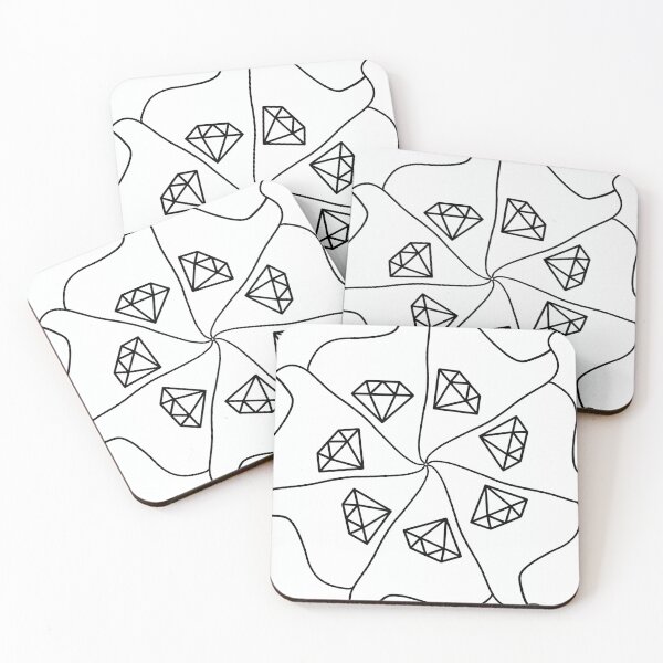 Item preview, Radiant Gems in a Swirling Bloom designed and sold by black-jellyfish.