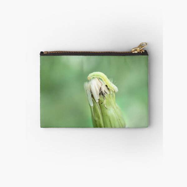 Item preview, Inchworm on dandelion seed head designed and sold by KRFNatureGifts.