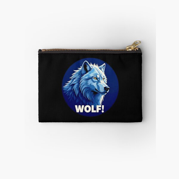 Item preview, Image of a Wolf with a big phrase "WOLF" Inside a circle. designed and sold by Giulivo Store Graphic.