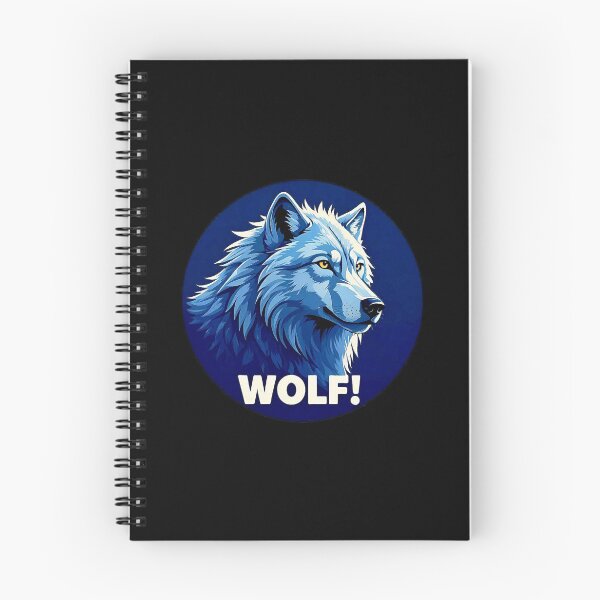 Item preview, Image of a Wolf with a big phrase "WOLF" Inside a circle. designed and sold by Giulivo Store Graphic.