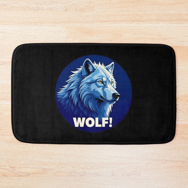 Item preview, Image of a Wolf with a big phrase "WOLF" Inside a circle. designed and sold by Giulivo Store Graphic.