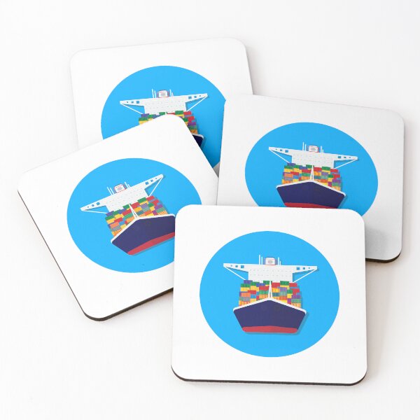 Item preview, Cargo ship vector illustration designed and sold by creatyrunsfree.