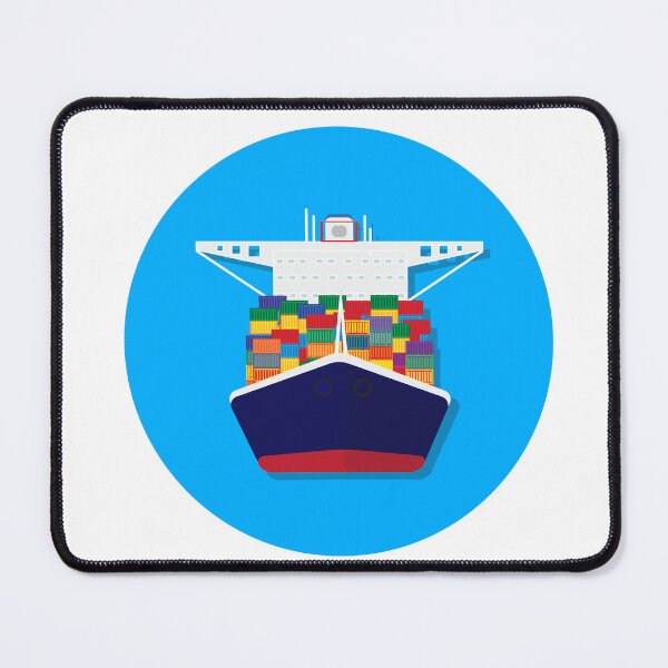 Item preview, Cargo ship vector illustration designed and sold by creatyrunsfree.