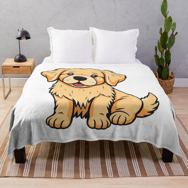 Item preview, A cute golden retriever drawing designed and sold by DOG DESIGN.
