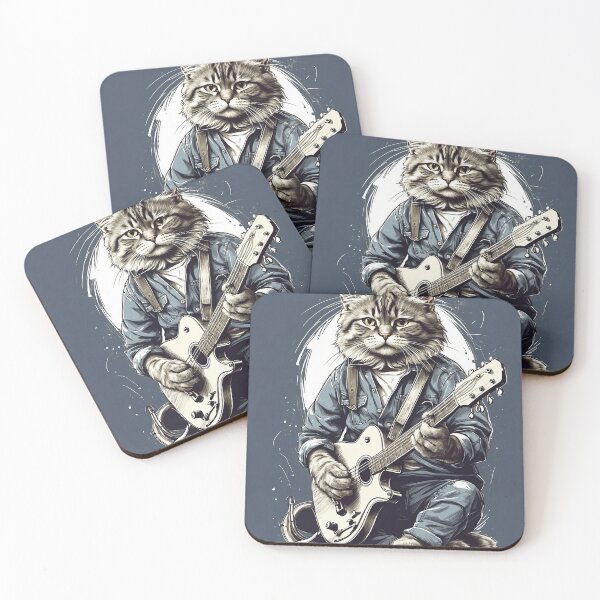 Item preview, Cat Playing Guitar designed and sold by Ryslissa.