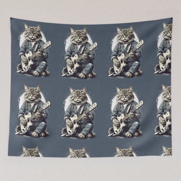 Item preview, Cat Playing Guitar designed and sold by Ryslissa.