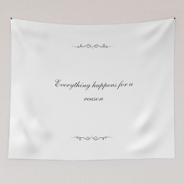 Item preview, Everything Happens for a Reason – Elegant Minimalist Quote Poster designed and sold by Levision.