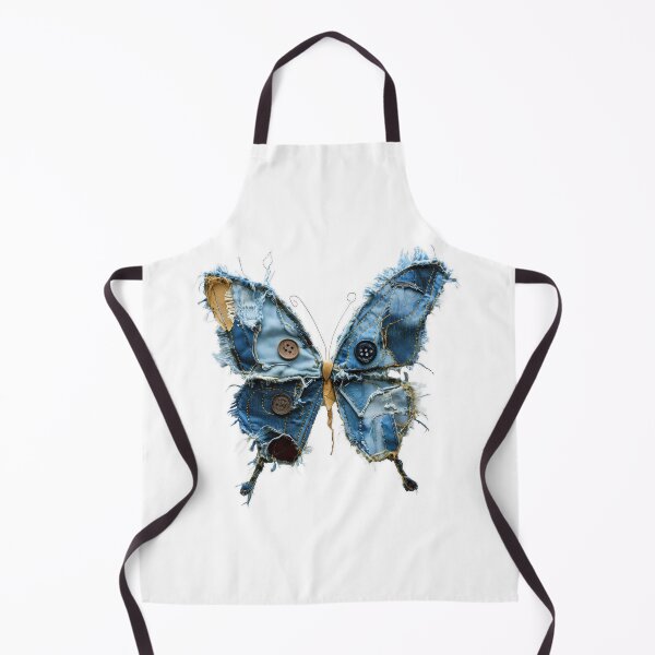 Item preview, Denim Patch Butterfly designed and sold by caracatita75.