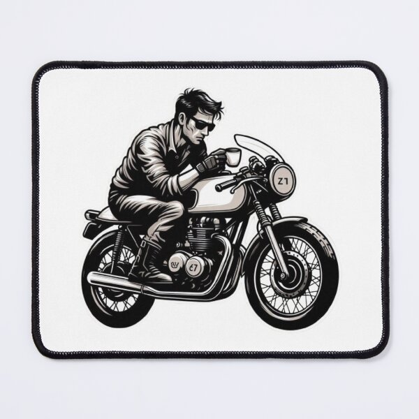 Item preview, Cafe Racer Motorcycle Rider : Automotive Merchandise - designed and sold by InfmsCorp.