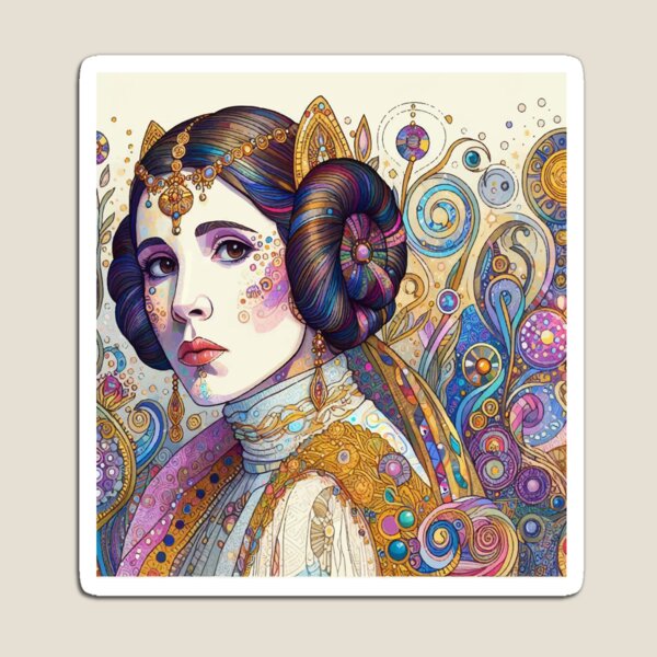 Item preview, Leia Organa Abstract Geometric Illustration designed and sold by El Ojo de Lilith.