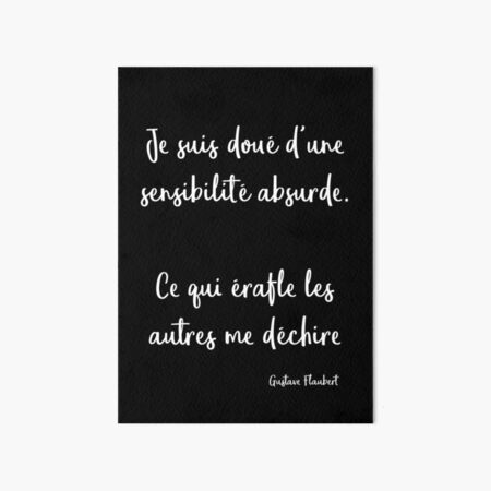Sensibilité à fleur de peau – Illustration douce et poétique Impression rigide