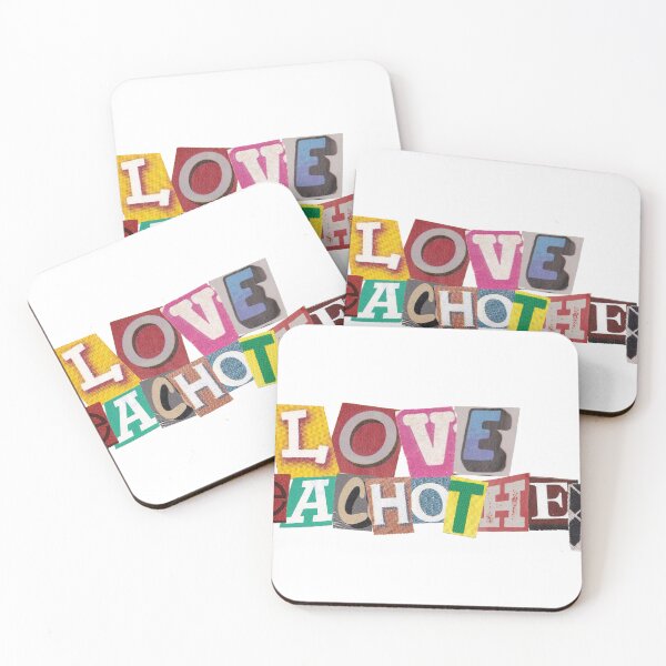 Item preview, Love Eachother Magazine Cutout Quote designed and sold by RosesVisuals.