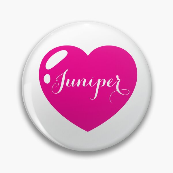 Item preview, Juniper Name with Pink Heart  designed and sold by Monika Howarth.