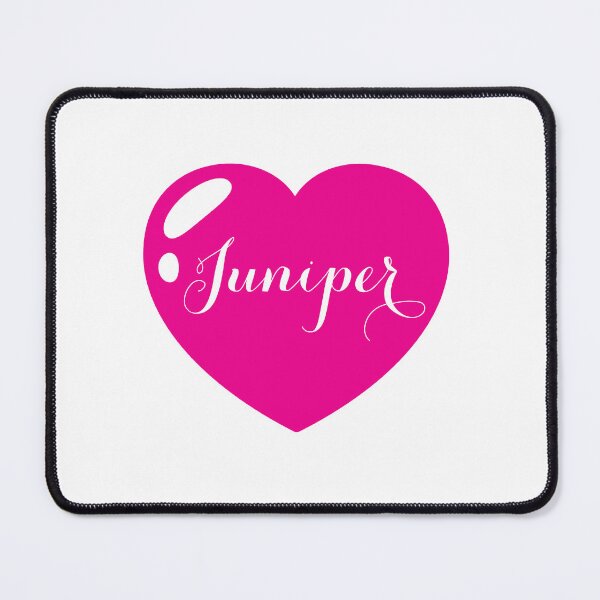 Item preview, Juniper Name with Pink Heart  designed and sold by Monika Howarth.