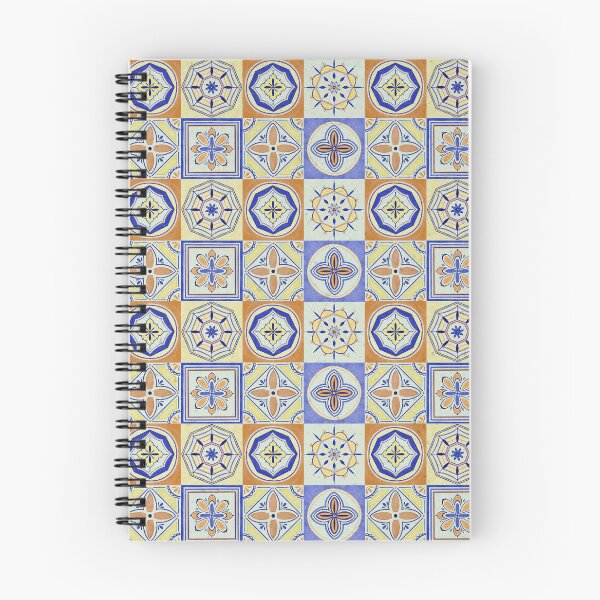 Item preview, Orange and Blue Tile Pattern designed and sold by Lauren Ullrich.