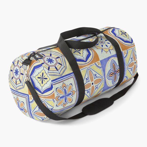 Item preview, Orange and Blue Tile Pattern designed and sold by Lauren Ullrich.