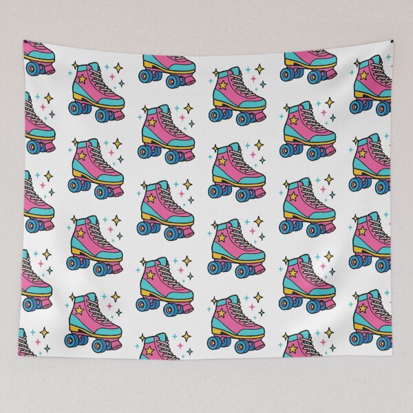 Item preview, 80s Retro Roller Skates - Vibrant Neon Vector Art designed and sold by OnPointOutfits.