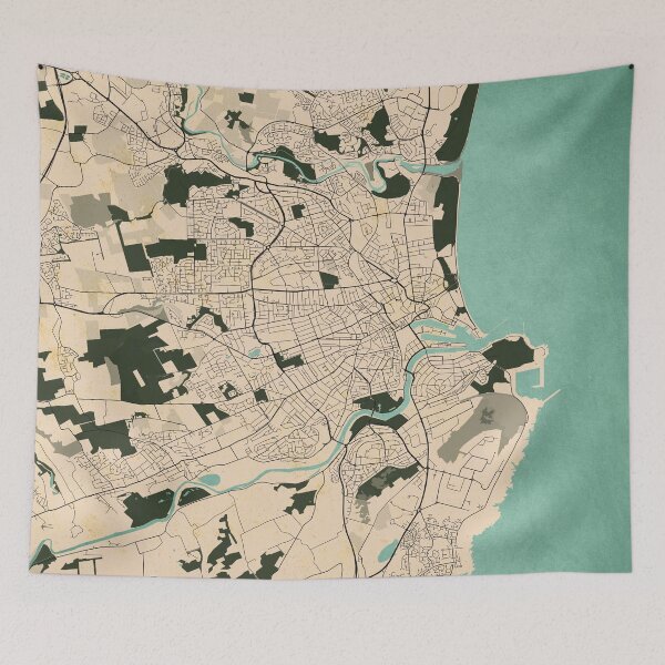 Item preview, Aberdeen City Map of Scotland - Vintage designed and sold by deMAP.
