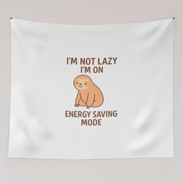 Item preview, Camiseta Preguiça Fofa – “I’m Not Lazy, I’m on Energy Saving Mode” designed and sold by SORVas.