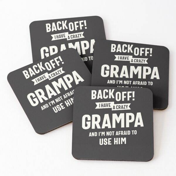 Item preview, Back Off Crazy Grampa Funny Family Humor designed and sold by cidolopez.