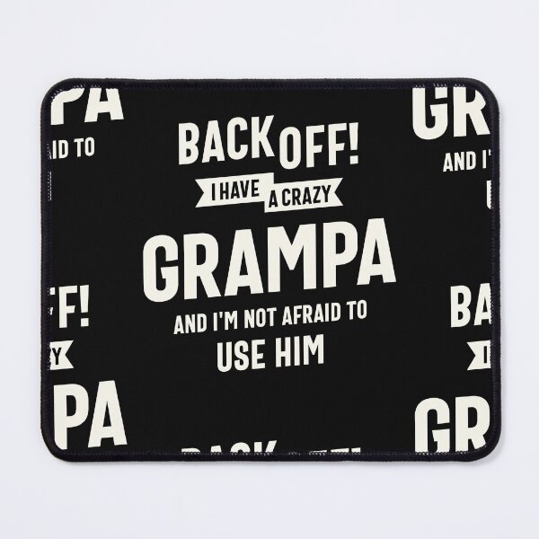 Item preview, Back Off Crazy Grampa Funny Family Humor designed and sold by cidolopez.