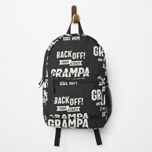 Item preview, Back Off Crazy Grampa Funny Family Humor designed and sold by cidolopez.
