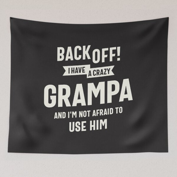 Item preview, Back Off Crazy Grampa Funny Family Humor designed and sold by cidolopez.